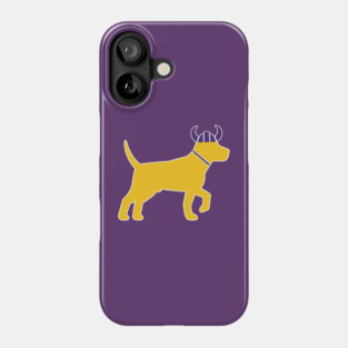 Minnesota dog vikings Phone Case