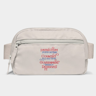 Patriotism by Mark Twain Bag
