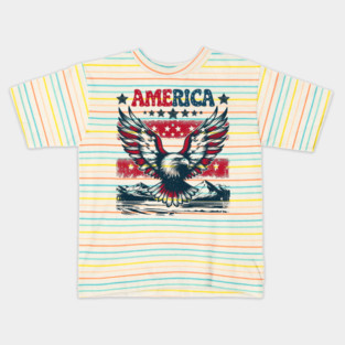 Eagle American Patriotic Kids T-Shirt