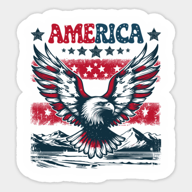 Eagle American Patriotic Magnet by JessArty