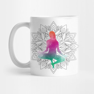 Meditation yoga girl Mug