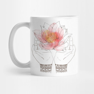 Meditation hand yoga Mug