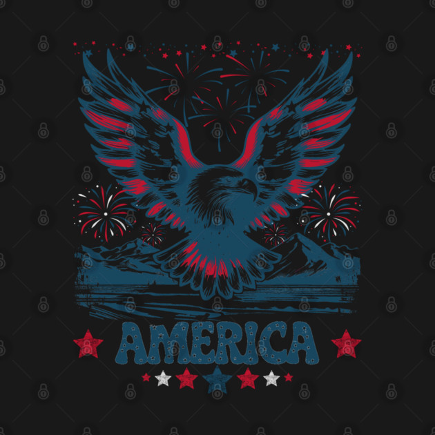 Eagle American Patriotic Fireworks by JessArty