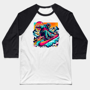Snowboarding Baseball T-Shirt