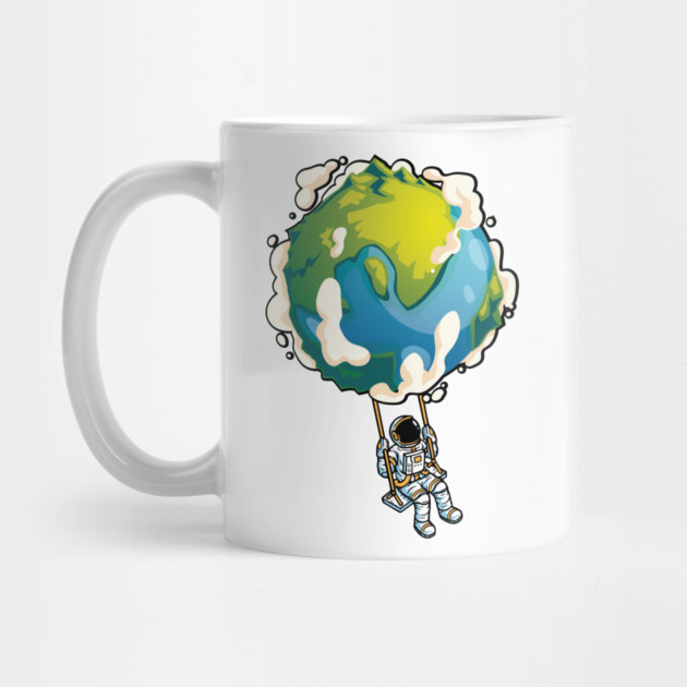 Astronaut hanging on earth by Urbanprint