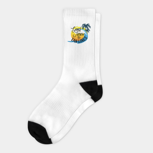 Good Times tan line Socks by Urbanprint