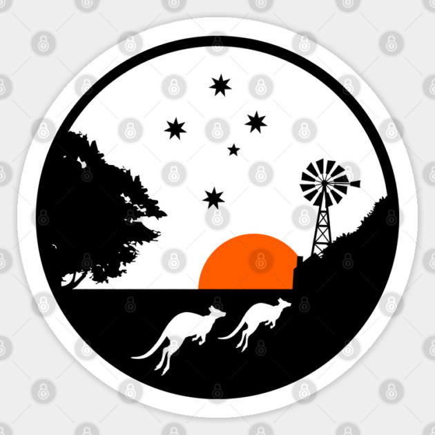 Australian Sunset Sticker by Timeless Chaos