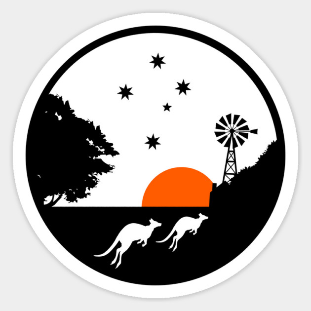 Australian Sunset Magnet by Timeless Chaos