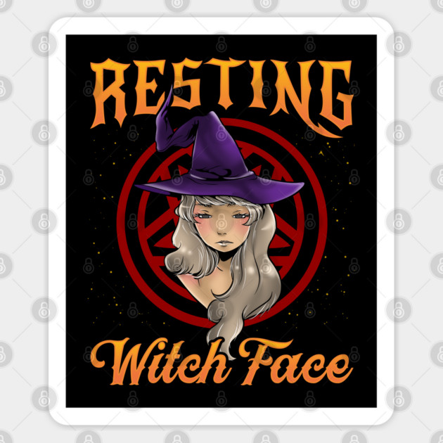 Resting Witch Face / ANIME Witch Girl Character Gift Sticker by creative