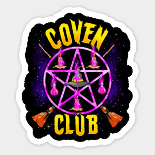 Coven Club for Witches Witchcraft Occult Pentagram Halloween Magnet