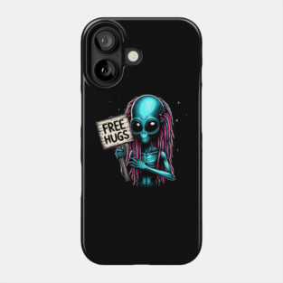 Free Hugs From Outer Space Phone Case