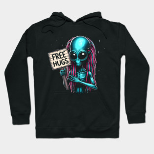 Free Hugs From Outer Space Hoodie