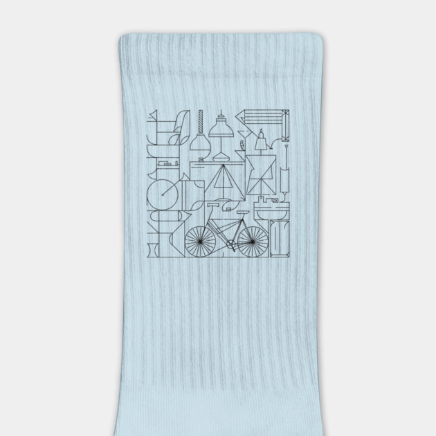 Everyday Objects Abstract Drawing by Vinokurio