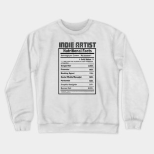 Indie Musicians - facts Crewneck Sweatshirt
