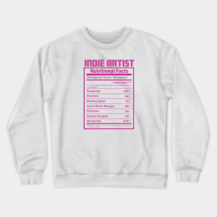 Indie Artist - Facts (pink) Crewneck Sweatshirt