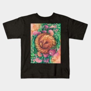 Watercolor pangolin Kids T-Shirt