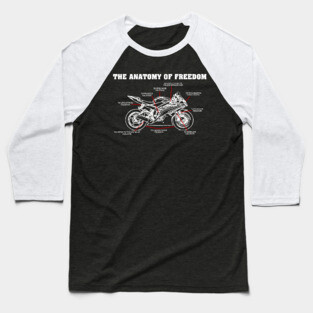 The Anatomy Of Freedom T shirt For Biker Baseball T-Shirt