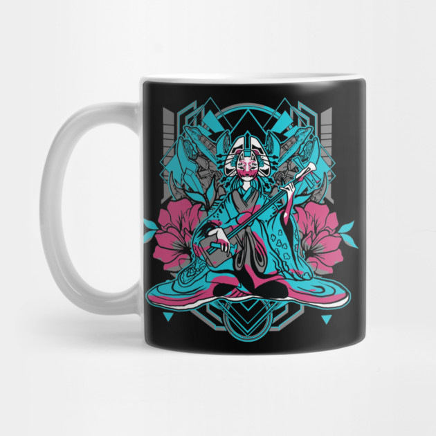 Sacred Geisha Robot cyberpunk by Urbanprint