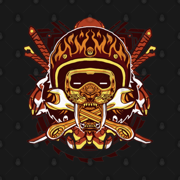 Biker Tiger Racer by Urbanprint