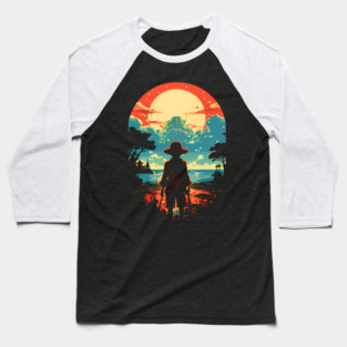 luffy silhouette Baseball T-Shirt
