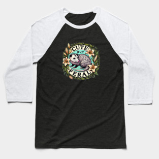 Cute but Feral Possum Baseball T-Shirt