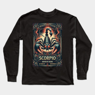 Dark Fantasy Scorpio Long Sleeve T-Shirt