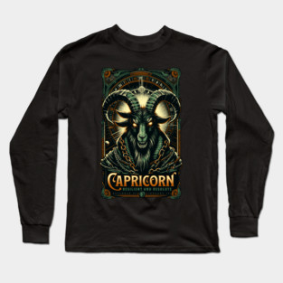 Dark Fantasy Capricorn Long Sleeve T-Shirt