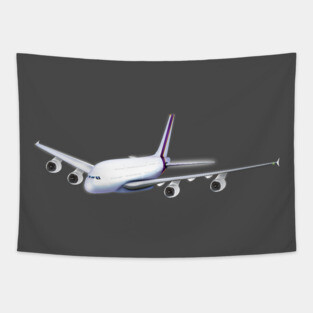 A380 Aircraft Tapestry