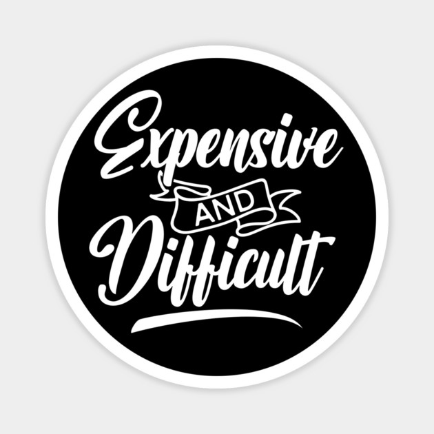 Expensive and Difficult Magnet by UrbanLifeApparel