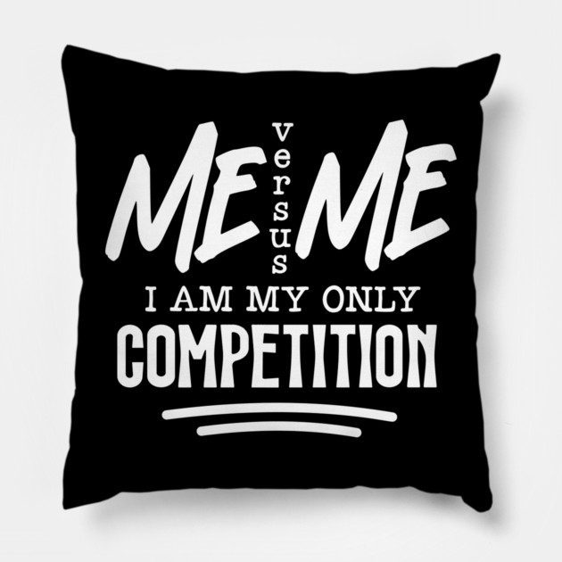 Me verses Me Pillow by UrbanLifeApparel