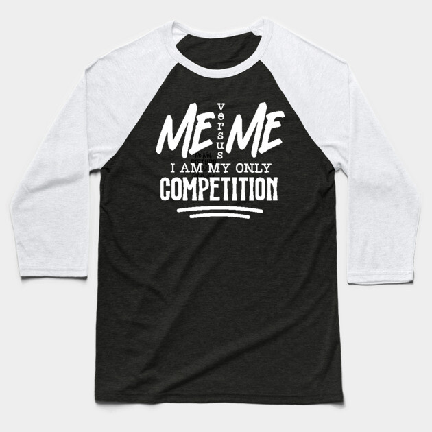 Me verses Me Baseball T-Shirt by UrbanLifeApparel