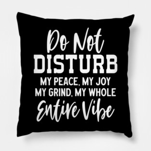 Do not disturb my vibe Pillow