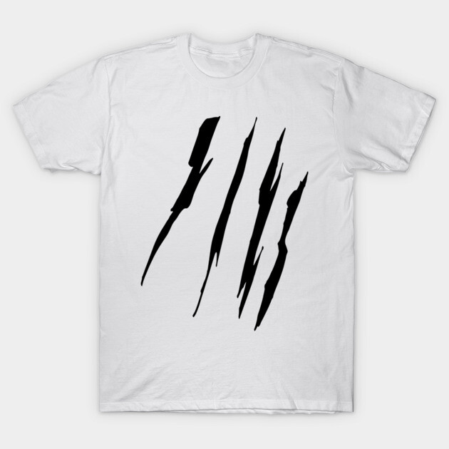 Effete Feline Claw Marks Scratch T-Shirt by joshuamusicant