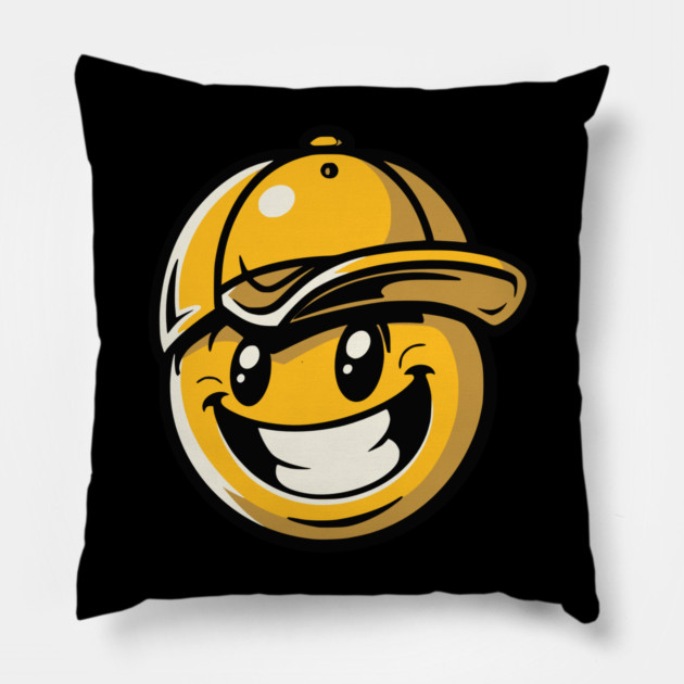 Hip-Hop Smiley Pillow by UrbanLifeApparel