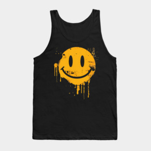 Graffiti Smiley Tank Top