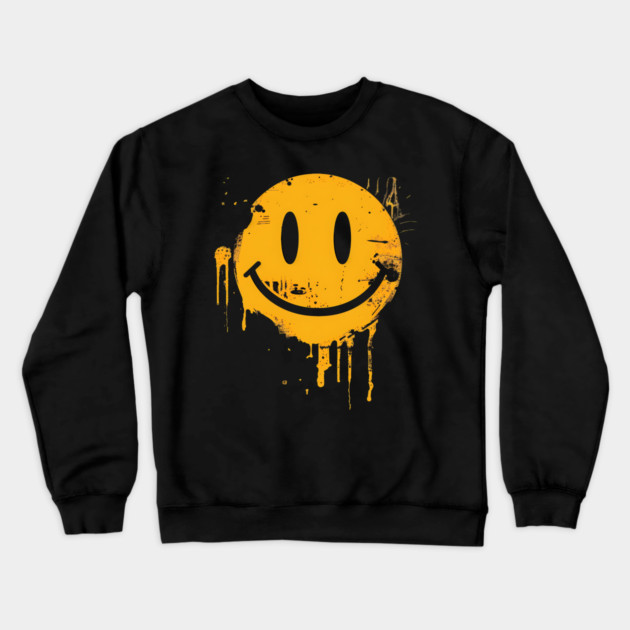 Graffiti Smiley Crewneck Sweatshirt by UrbanLifeApparel