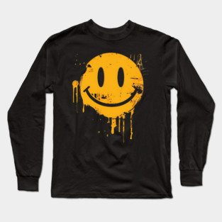 Graffiti Smiley Long Sleeve T-Shirt
