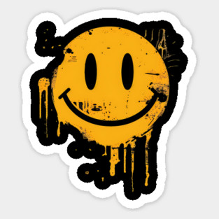 Graffiti Smiley Sticker