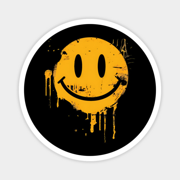 Graffiti Smiley Magnet by UrbanLifeApparel