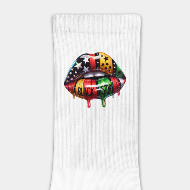 Black History lips Pan African Colors by UrbanLifeApparel