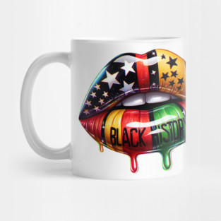 Black History lips Pan African Colors Mug