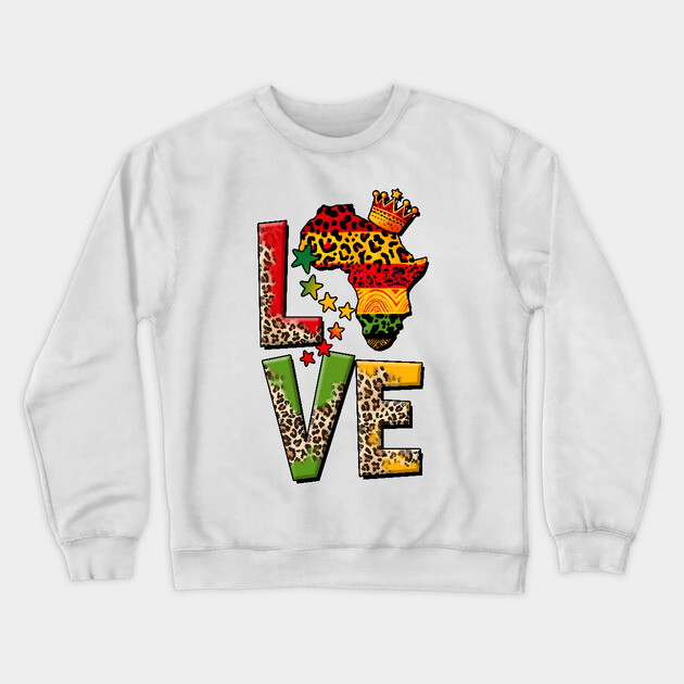 Love Africa Crewneck Sweatshirt by UrbanLifeApparel