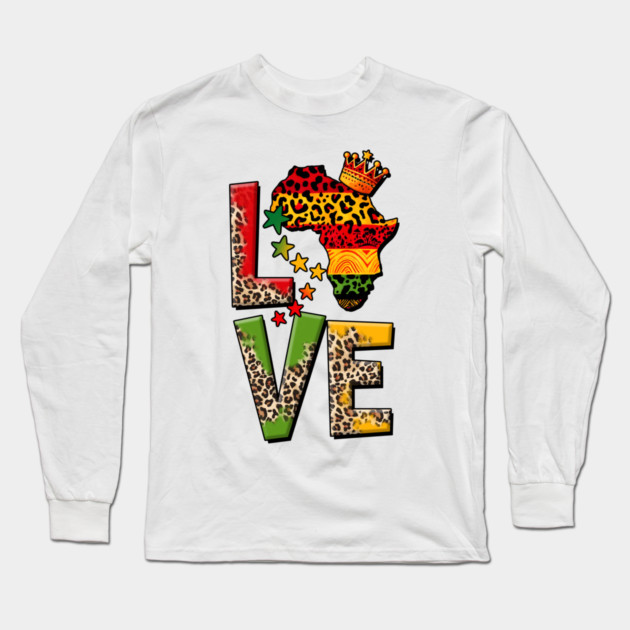 Love Africa Long Sleeve T-Shirt by UrbanLifeApparel