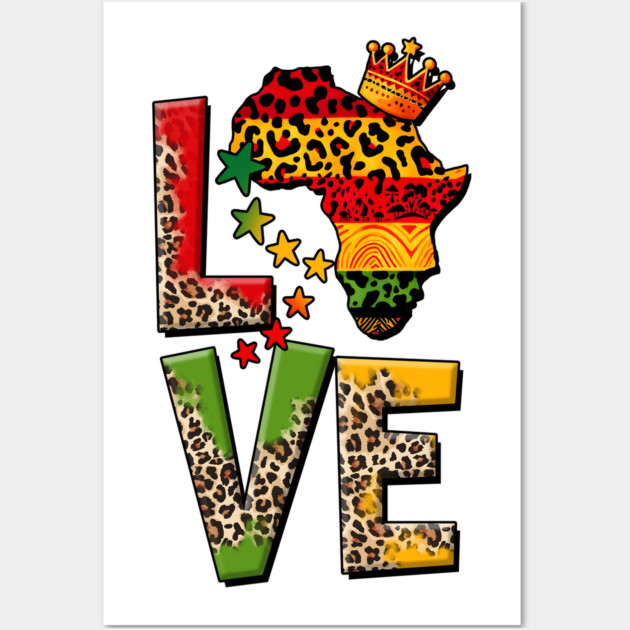 Love Africa Wall Art by UrbanLifeApparel
