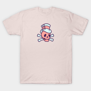 Two Button Hat Logo T-Shirt