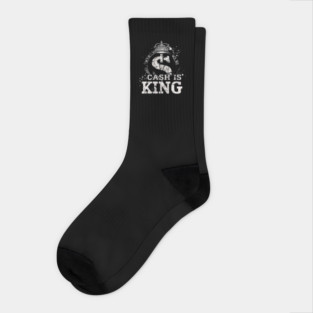 Cash is king, Dollar Sign Socks