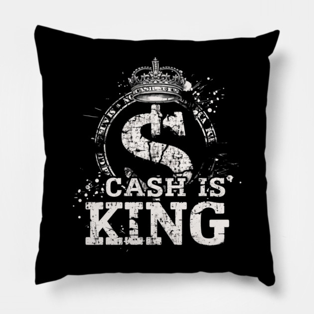 Cash is king, Dollar Sign Pillow by UrbanLifeApparel