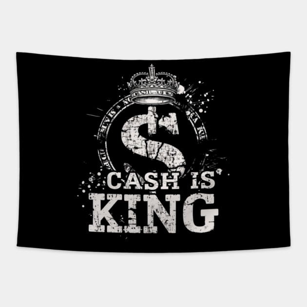 Cash is king, Dollar Sign Tapestry by UrbanLifeApparel