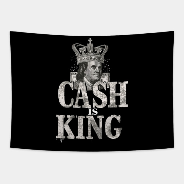 Cash is king, Benjamins Tapestry by UrbanLifeApparel