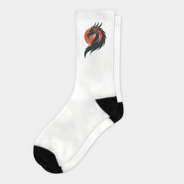Black Dragon Socks by UrbanLifeApparel